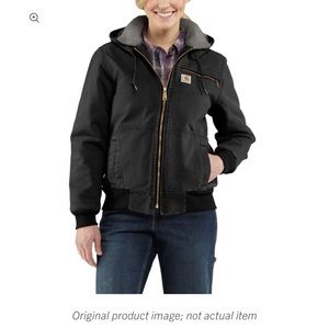 weathered duck wildwood Carhartt jacket w Sherpa fleece lining no hood